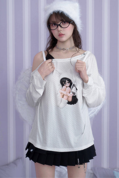 Star Sailor Angel Off-Shoulder T-Shirt