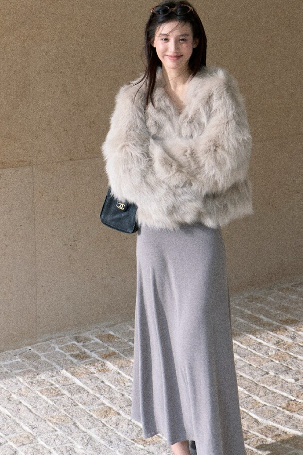 Short Fox Fur Jacket