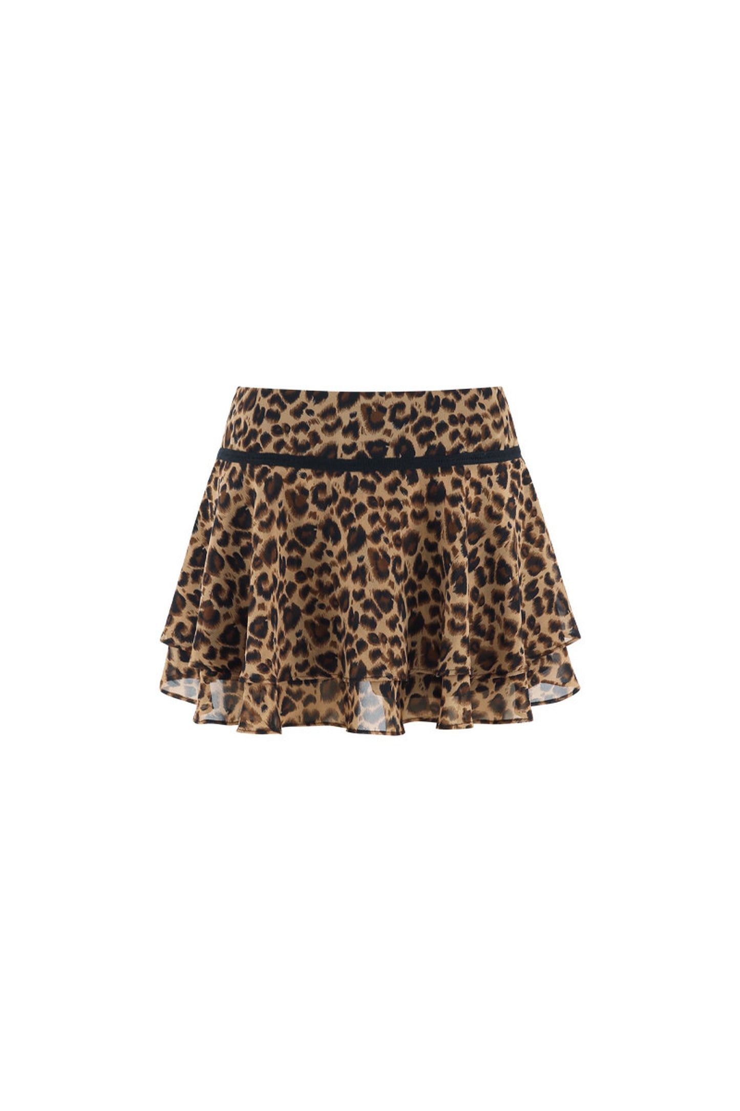 Multi-Color Halter Top and Leopard Print Skirt Set-Up