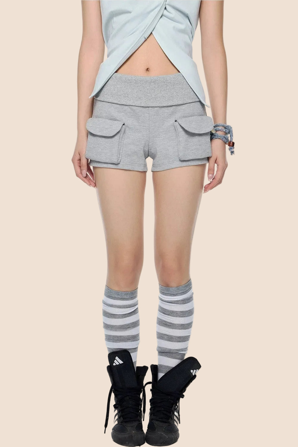 Vintage Elastic Sports Shorts