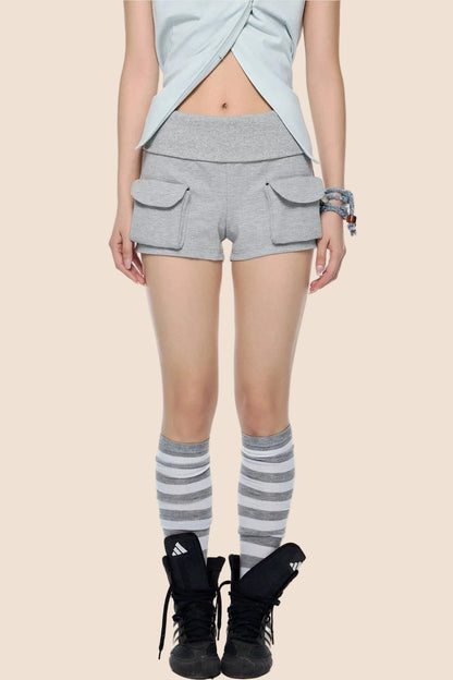Vintage Elastic Sports Shorts