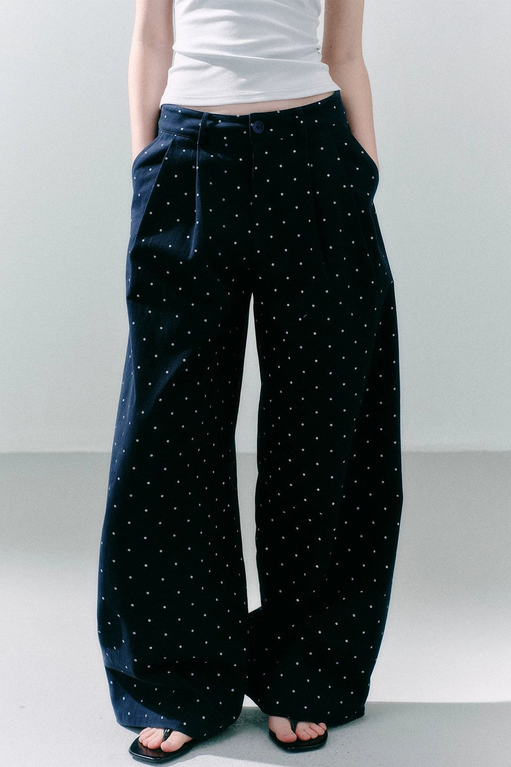 Cotton Polka Dot Pants