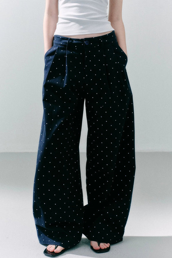 Cotton Polka Dot Pants