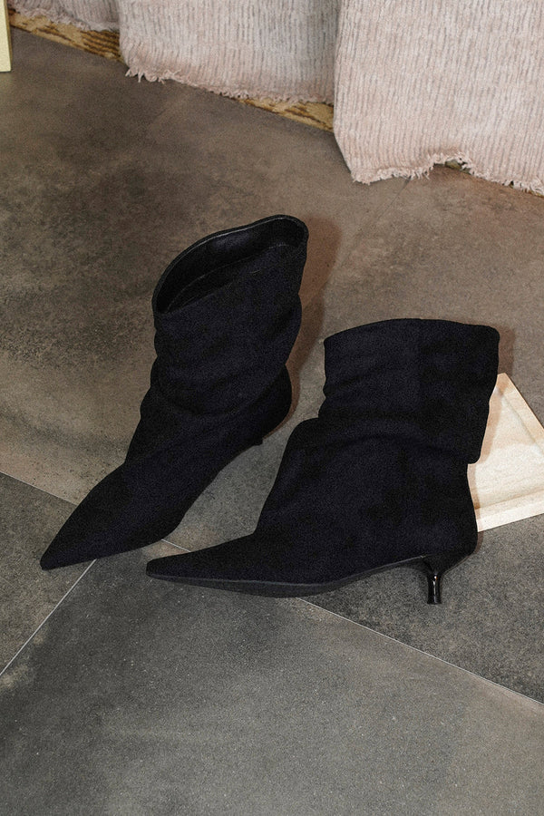 Suede Stiletto Heel Ankle Boots