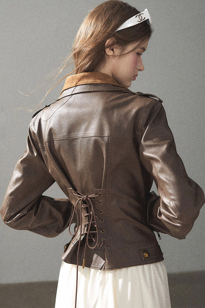 American Motorcycle Style PU Leather Jacket