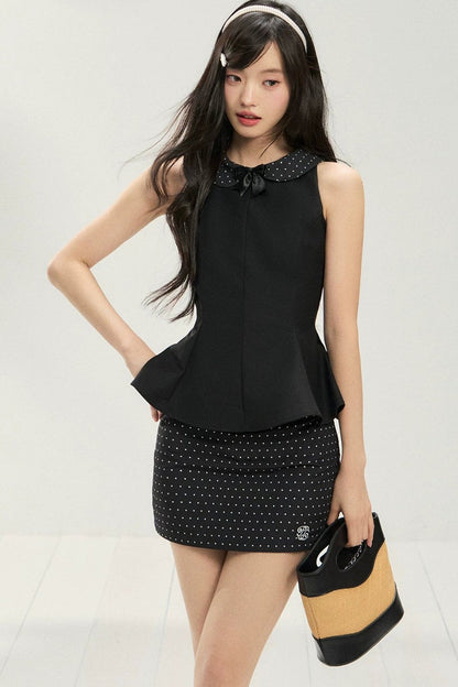 Elegant Waist-Cinching Skirt Set-Up