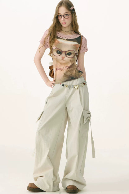 Butterfly Dream Wide-Leg Pants