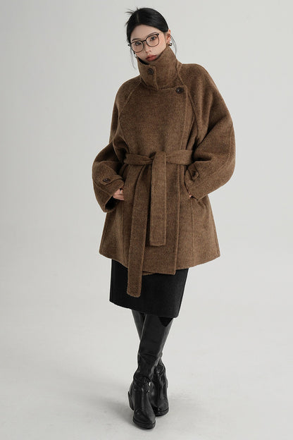 Mid-Length Double-Sided Wool Coat