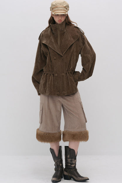 Detachable Chenille Down Jacket