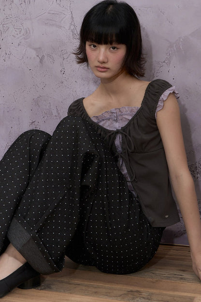 Ruffled Floral Patchwork Top Set-Up