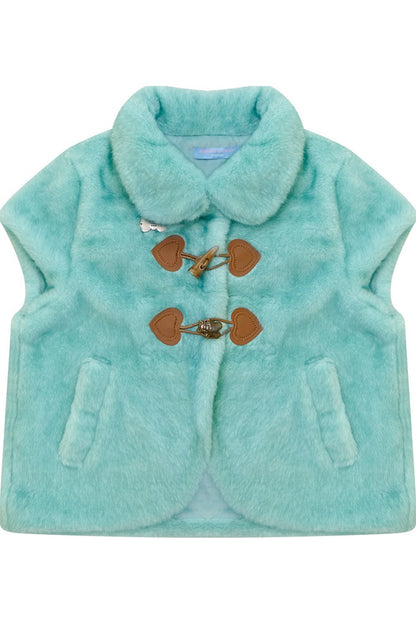 Toggle Button Lamb Wool Vest
