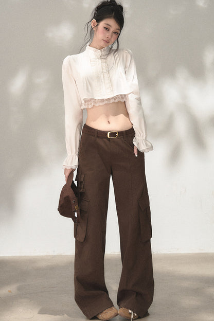 Vintage Ribbon Cargo Pants