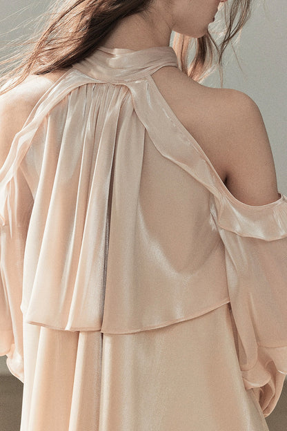 Pearl Luster Satin Blouse