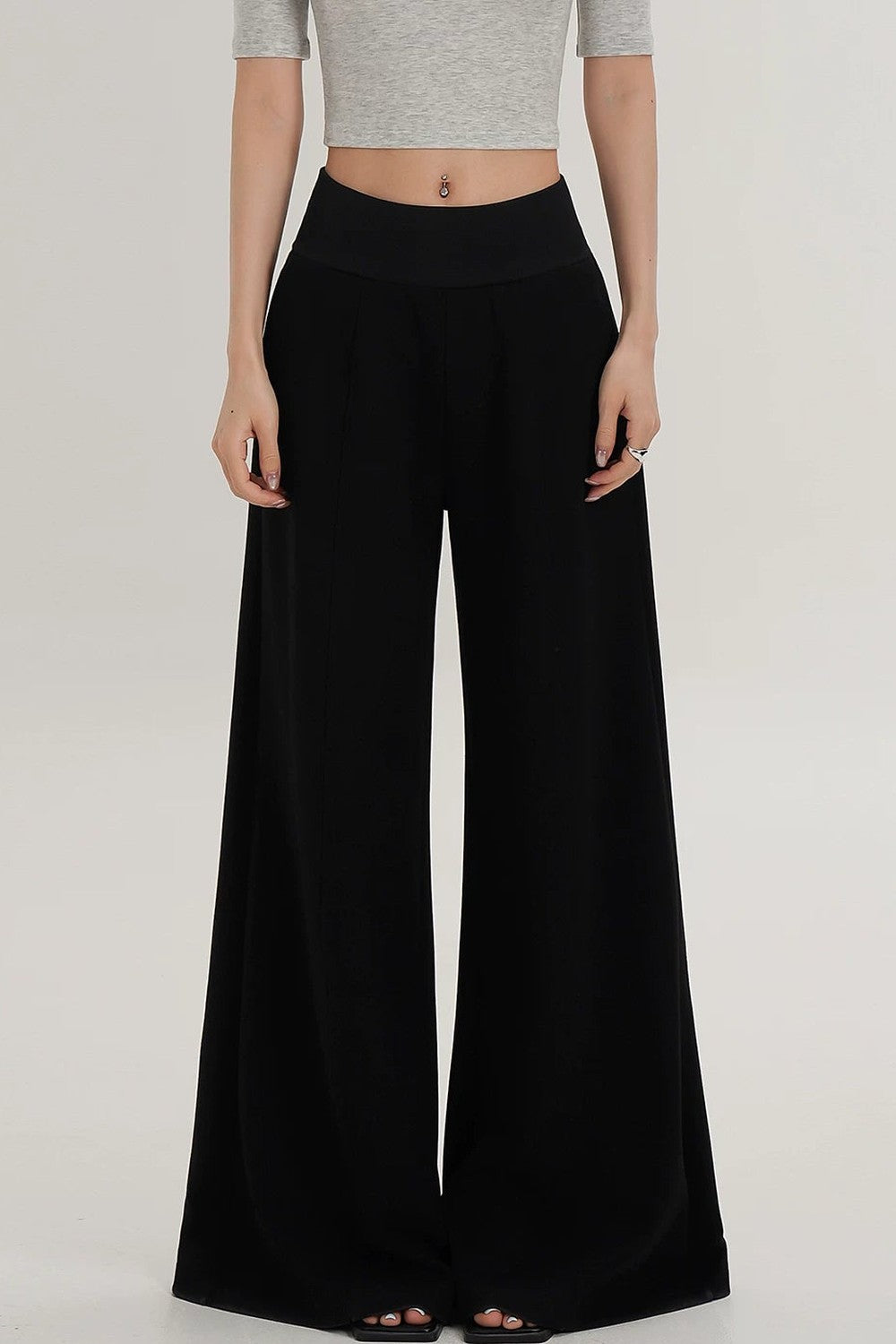 High-Waisted Flared Versatile Pants