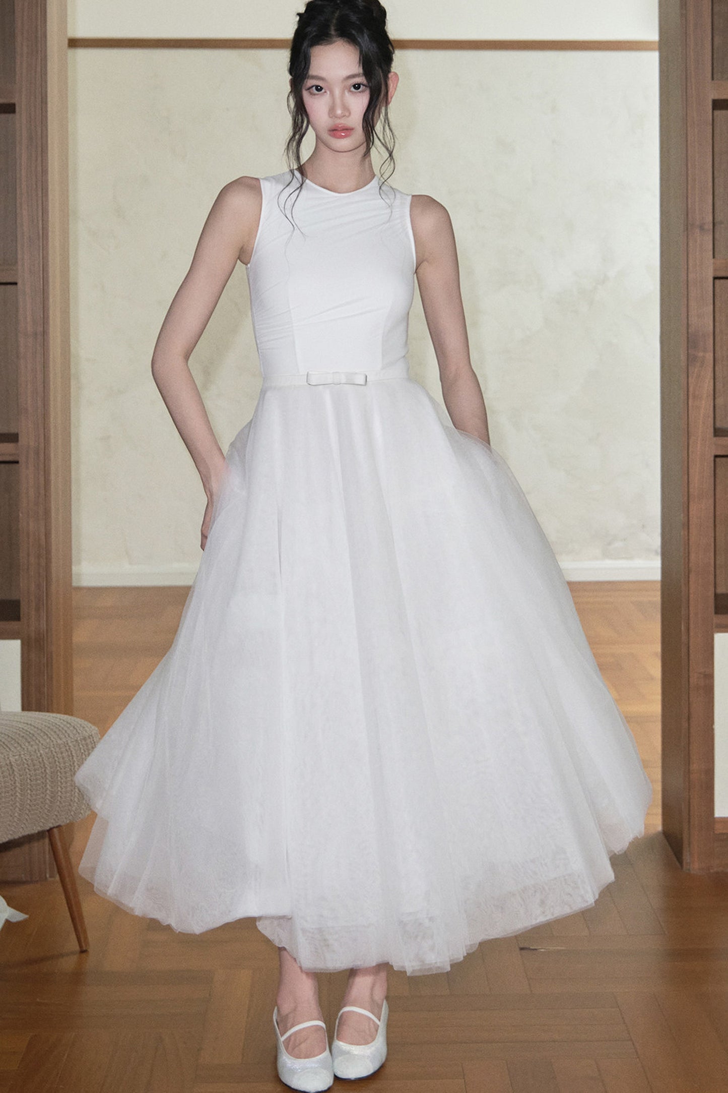 Butterfly Knot Mesh Dress