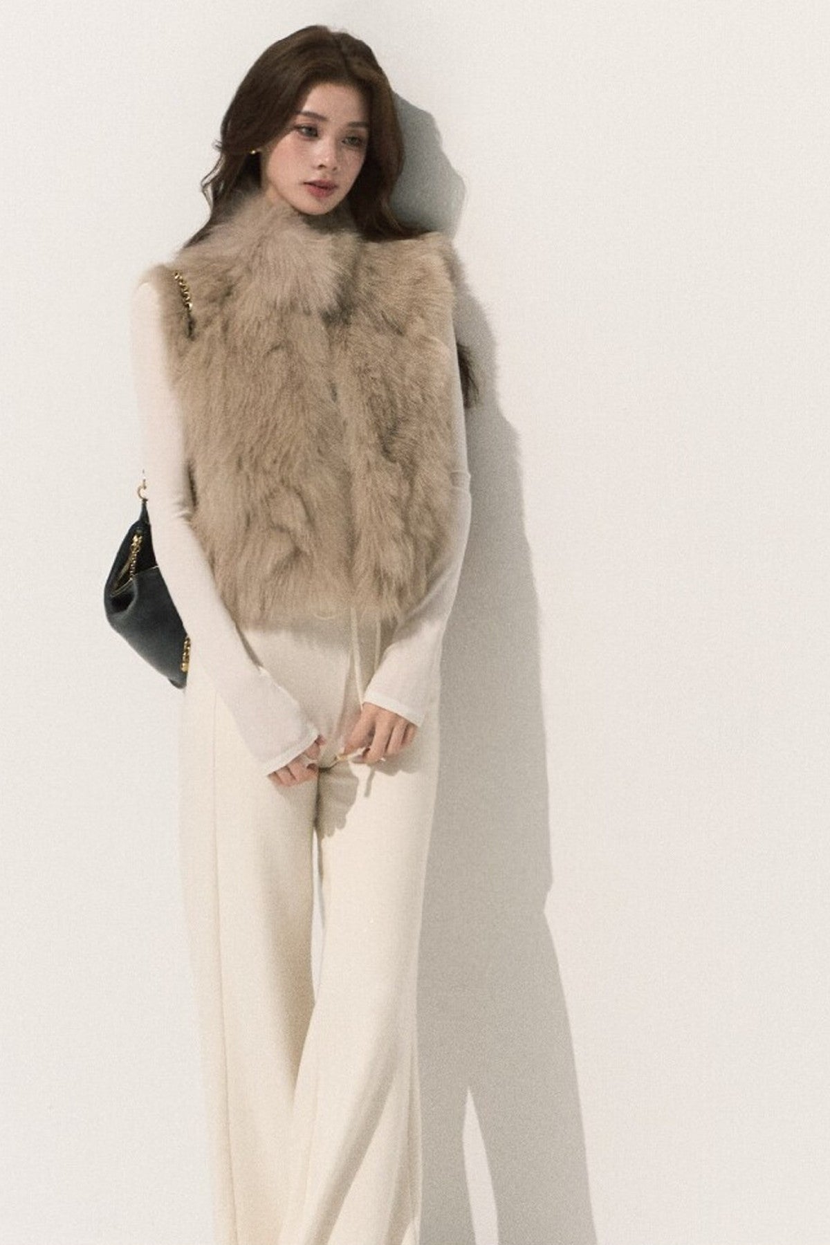 Fluffy Fox Fur Vest