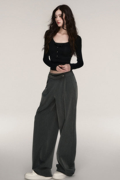 Long-Sleeved Top and Camisole Set
