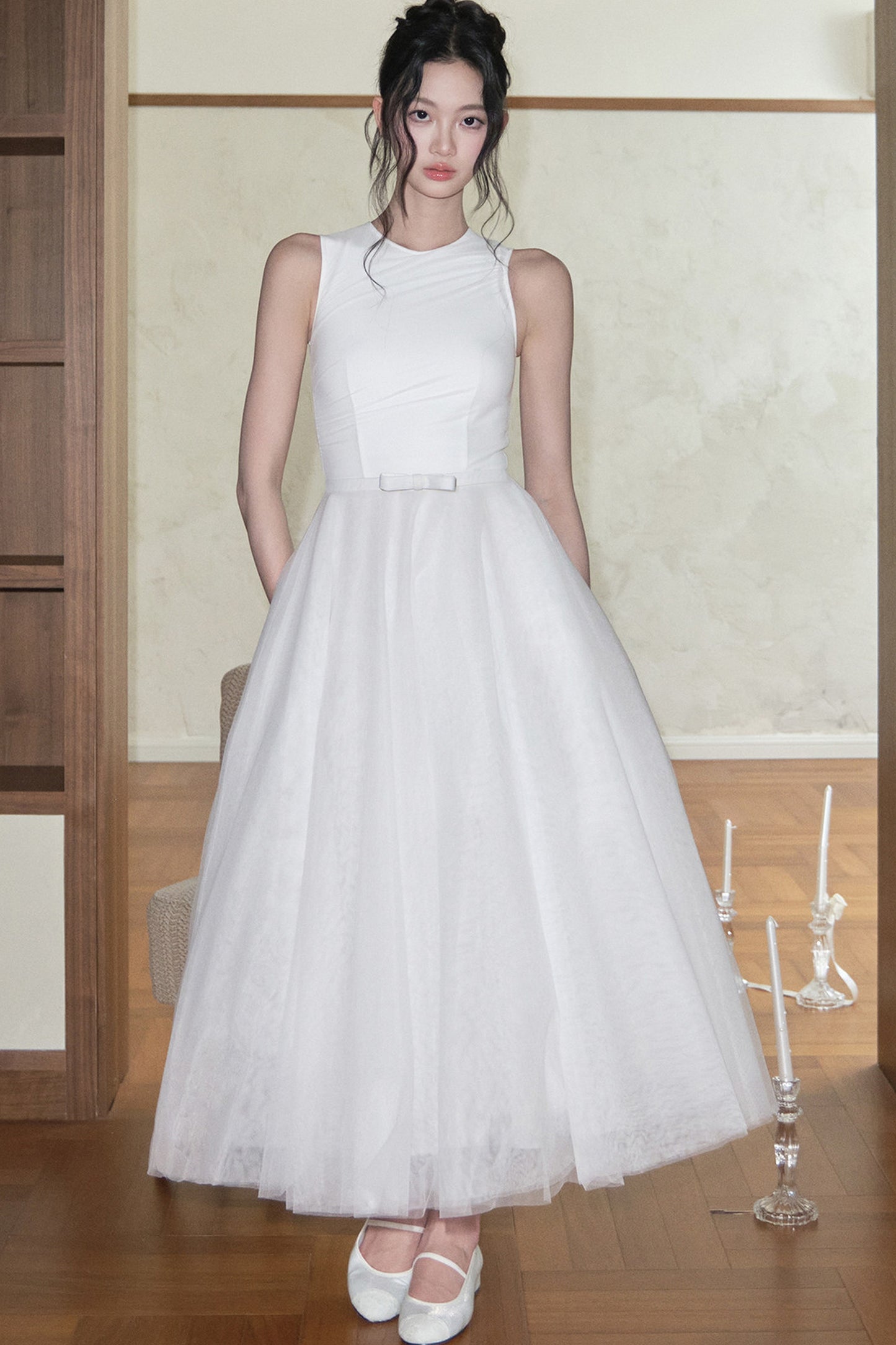 Butterfly Knot Mesh Dress
