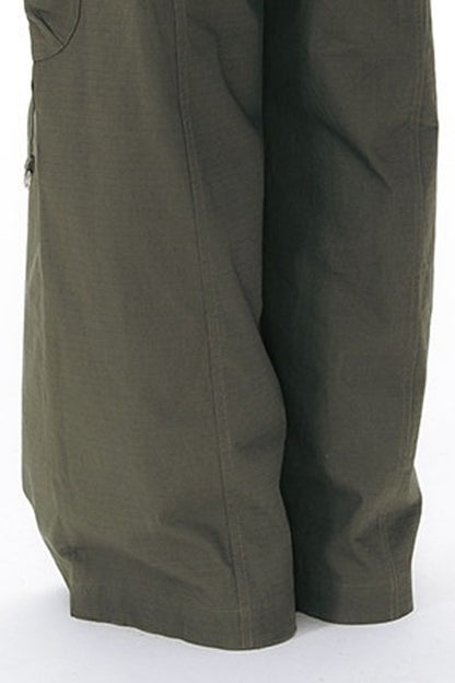 Foldable Hem Wide Leg Pants