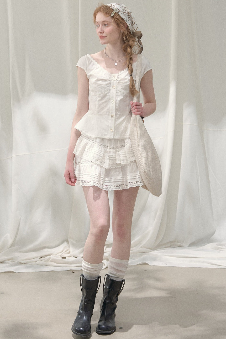 Ripples of the Sea Lace Skirt