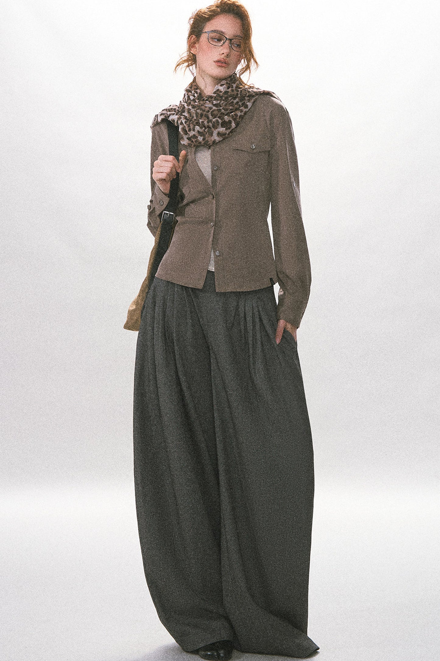 Adjustable Waist Vintage Work Shirt