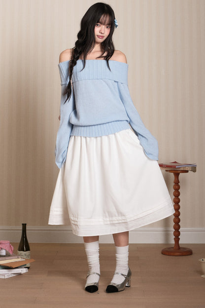 Off-Shoulder Knit Top