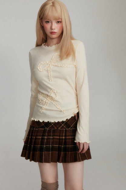 Long Sleeve Bow Base Layer Top