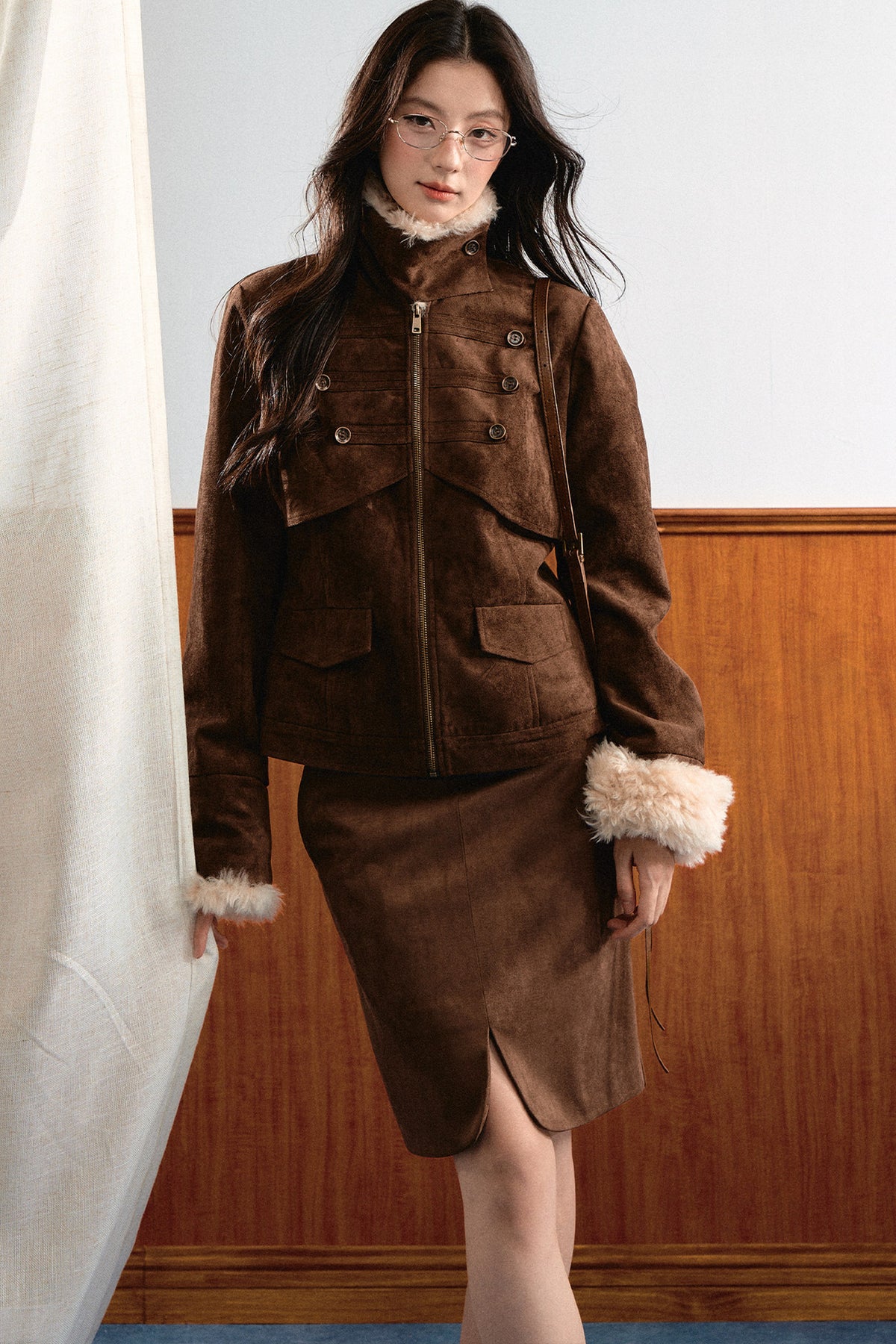 Suede Short Jacket