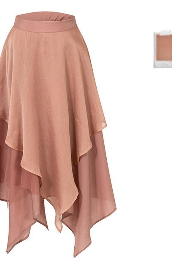 Rose Wave Layered Camisole and Skirt Set-Up