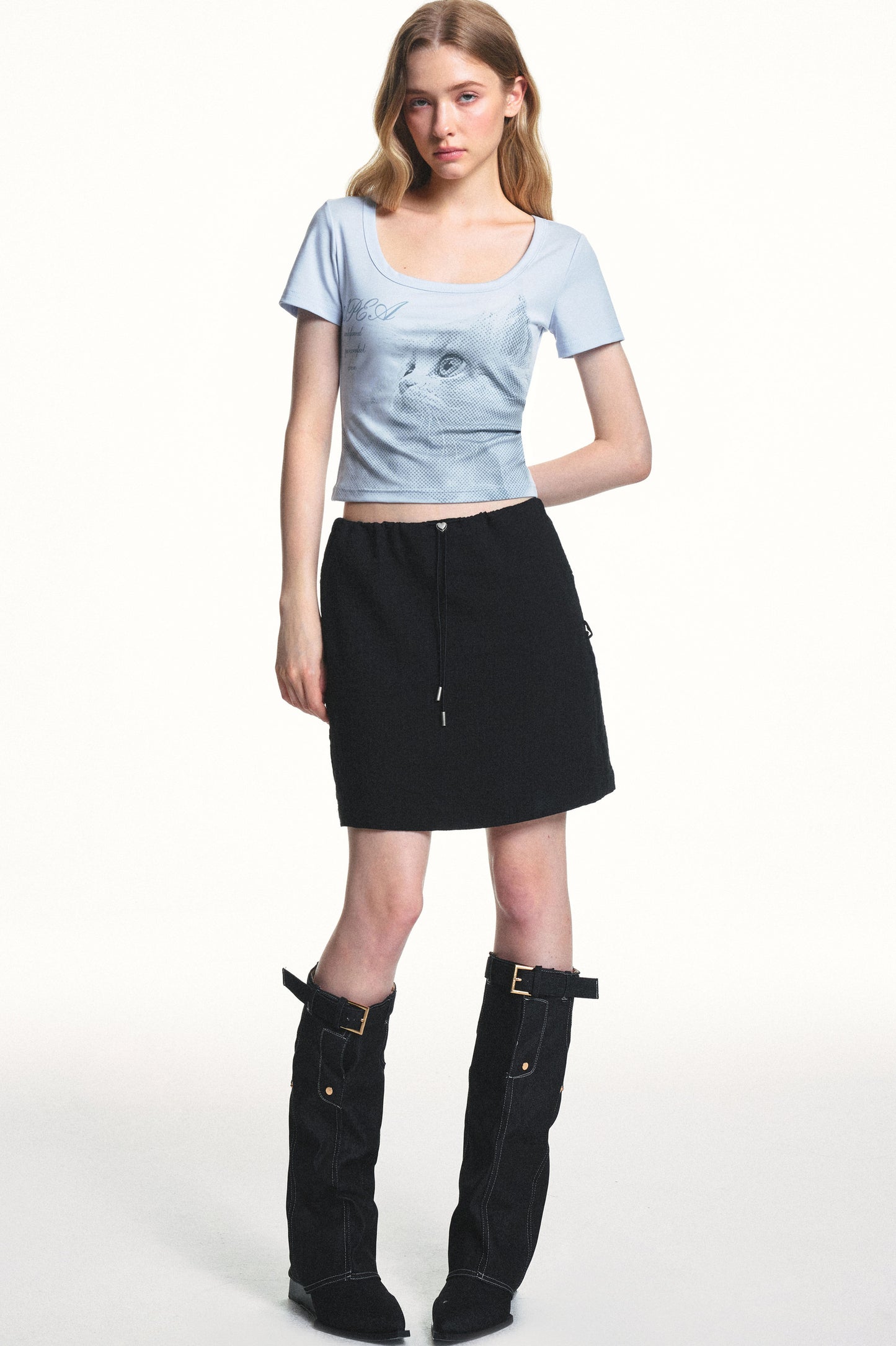 Retro Cat Lyocell Top
