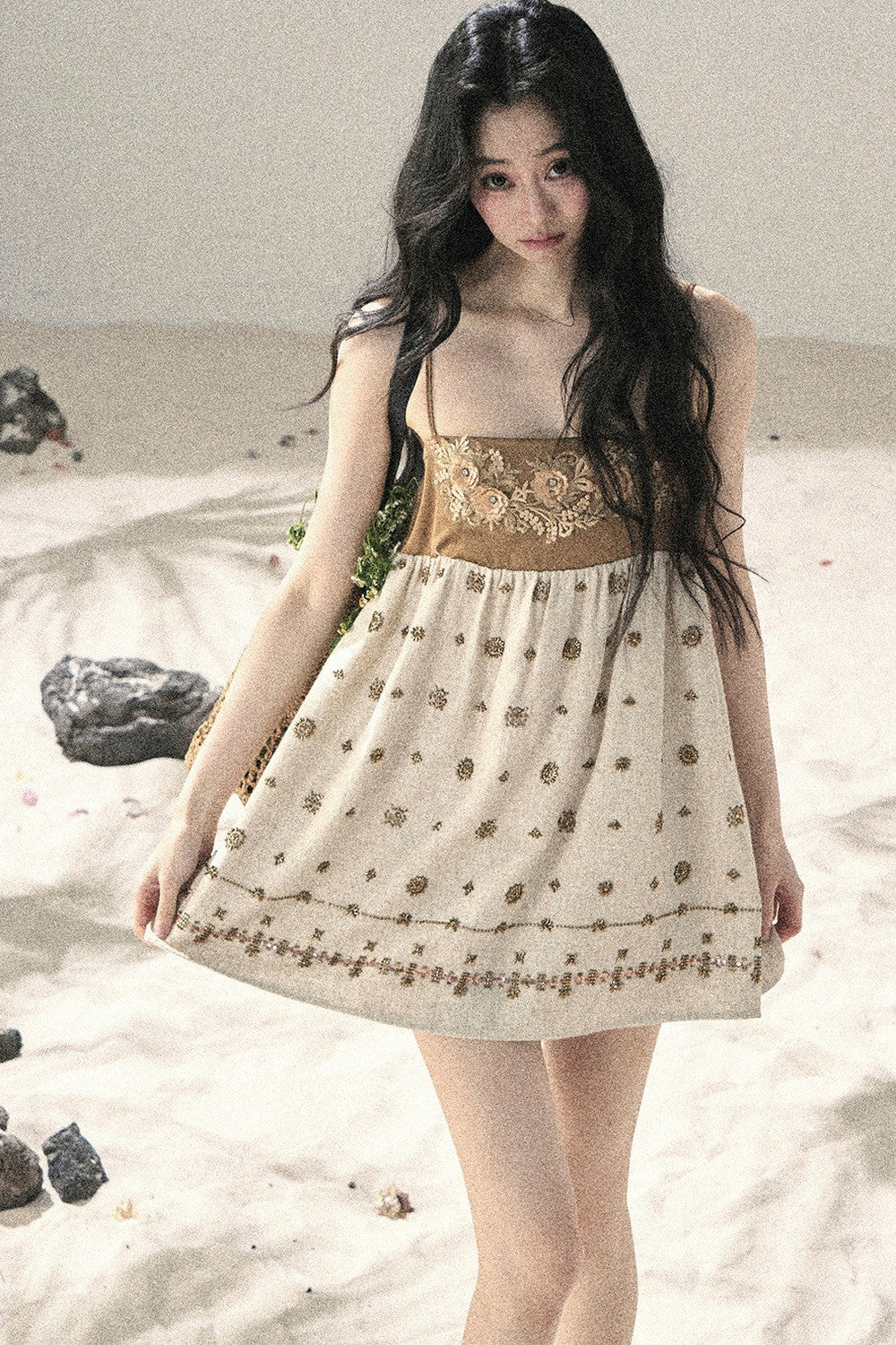 French Floral Babydoll Dress