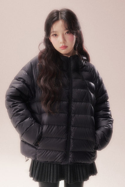 Silhouette Zipper Down Jacket