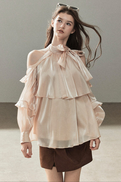 Pearl Luster Satin Blouse
