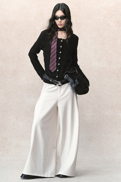 Genesis cardigan trasparente a maglia