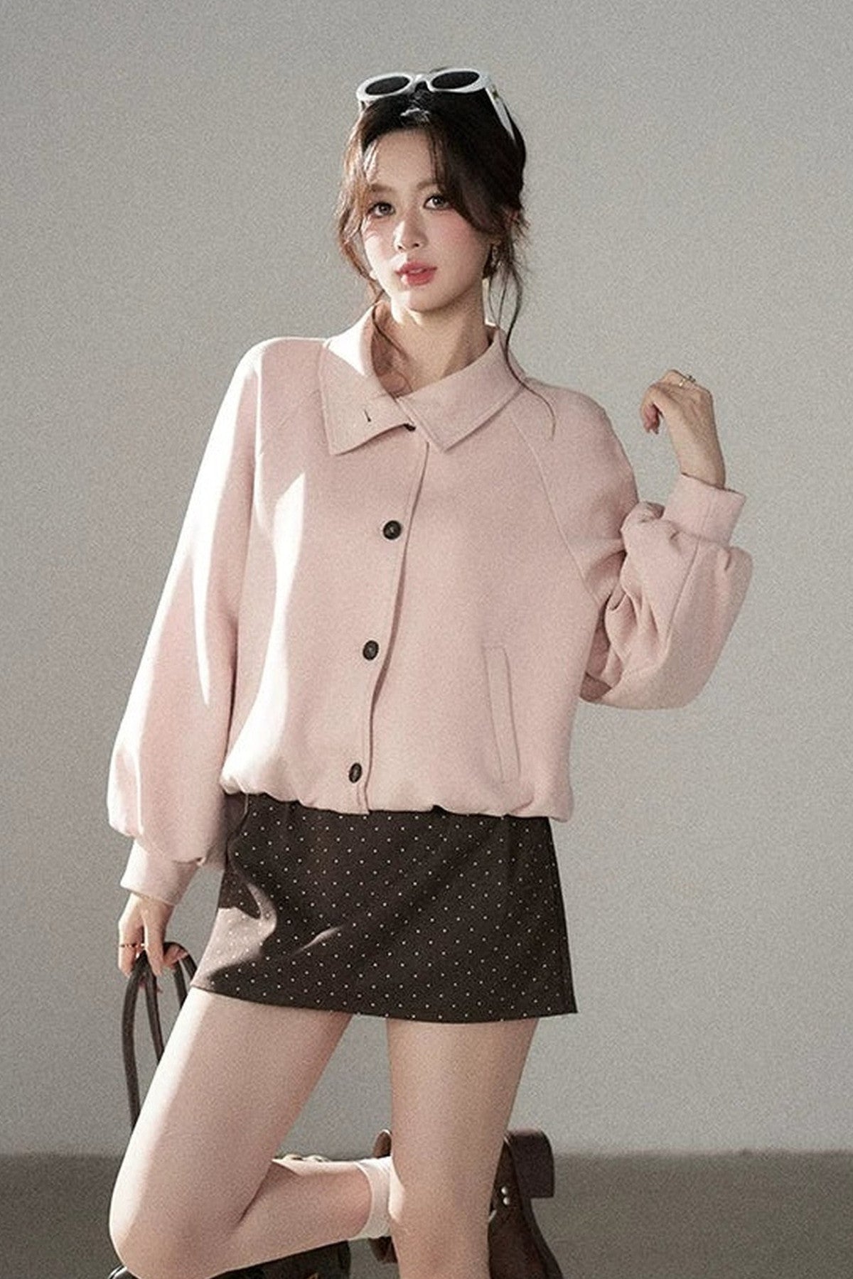 Short Two-Way Floral Jacket