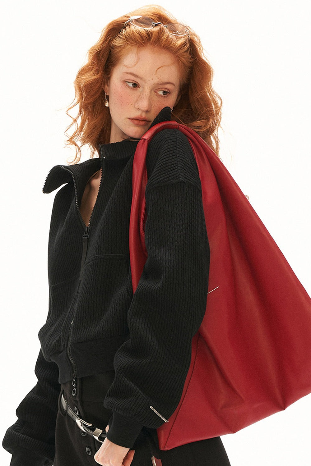 Structured Zip Knitted Jacket