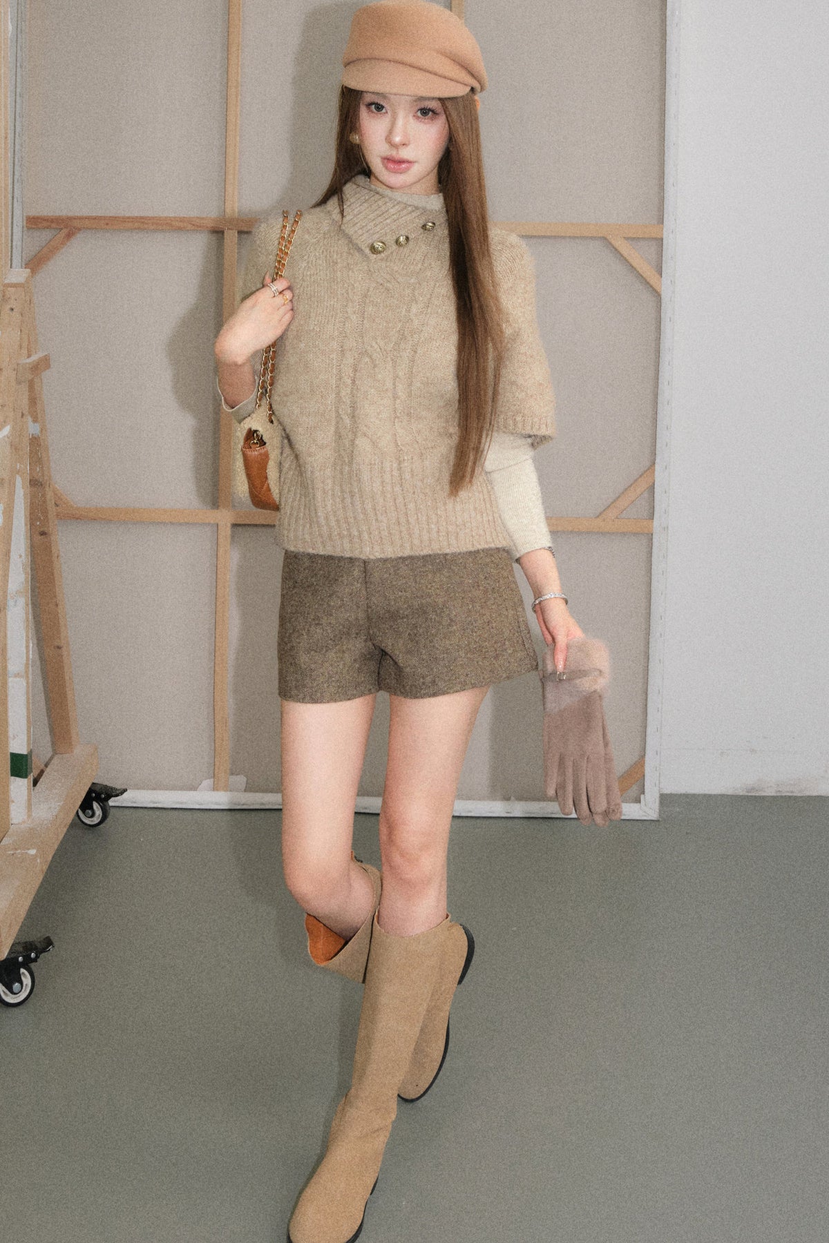 Woolen Shorts and Pants Set-Up