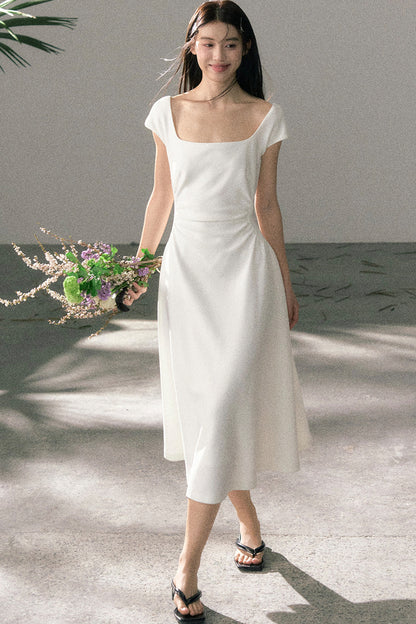 Summer Elegant Slim-Fit Versatile A-Line Dress