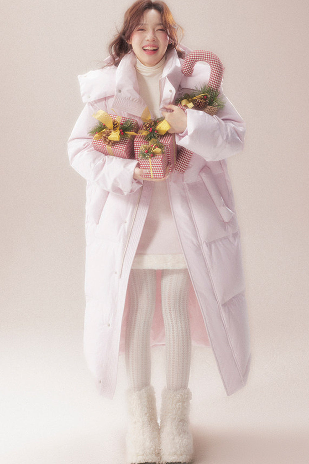 Long 90 White Goose Down Coat