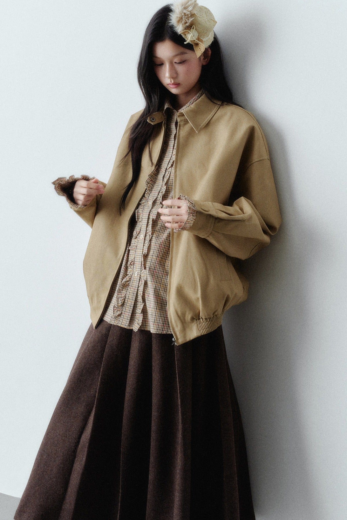 Retro Layered-Look Jacket