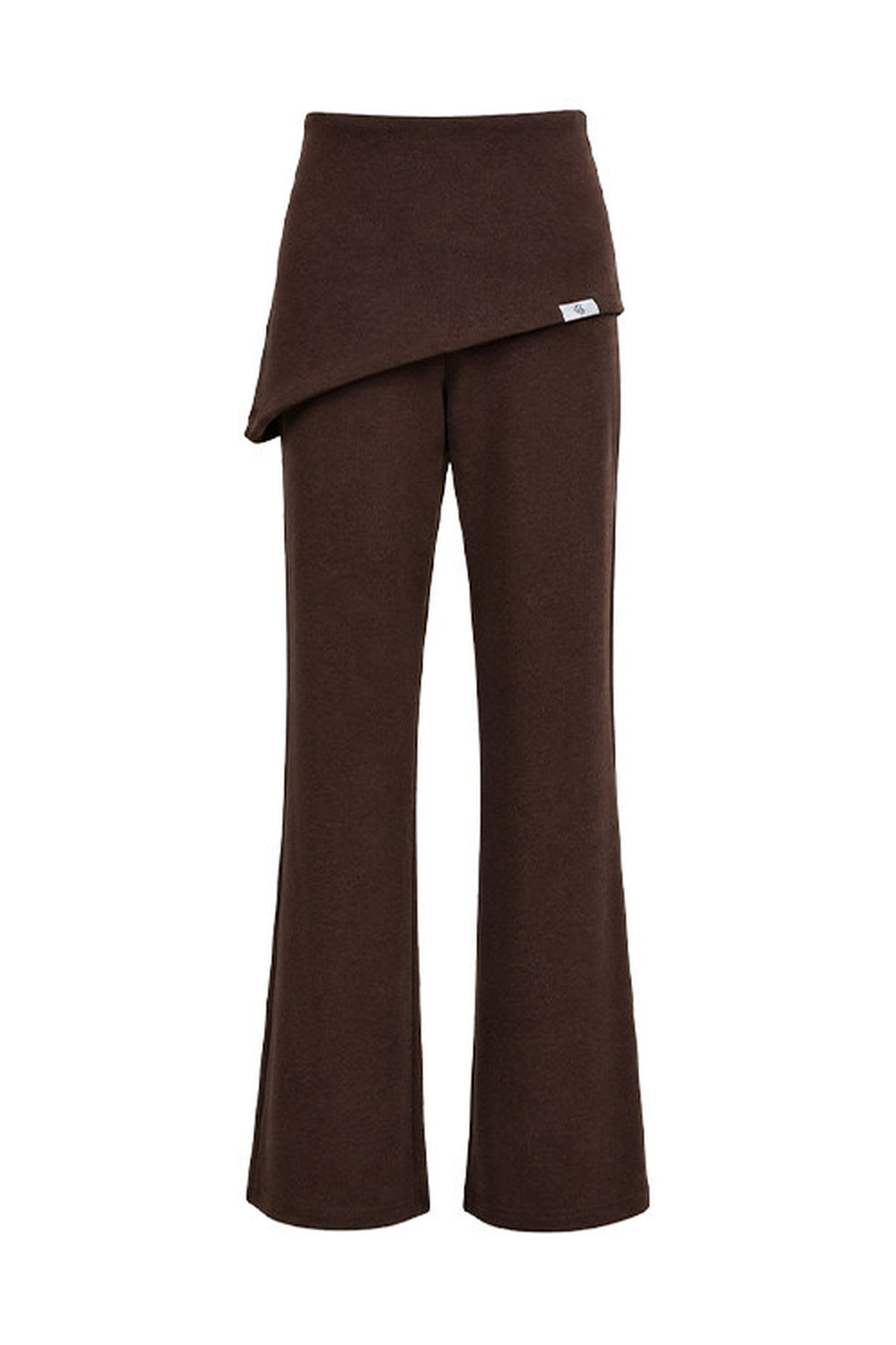 One-Shoulder V-Neck Long-Sleeve T-Shirt and Pants Set-Up