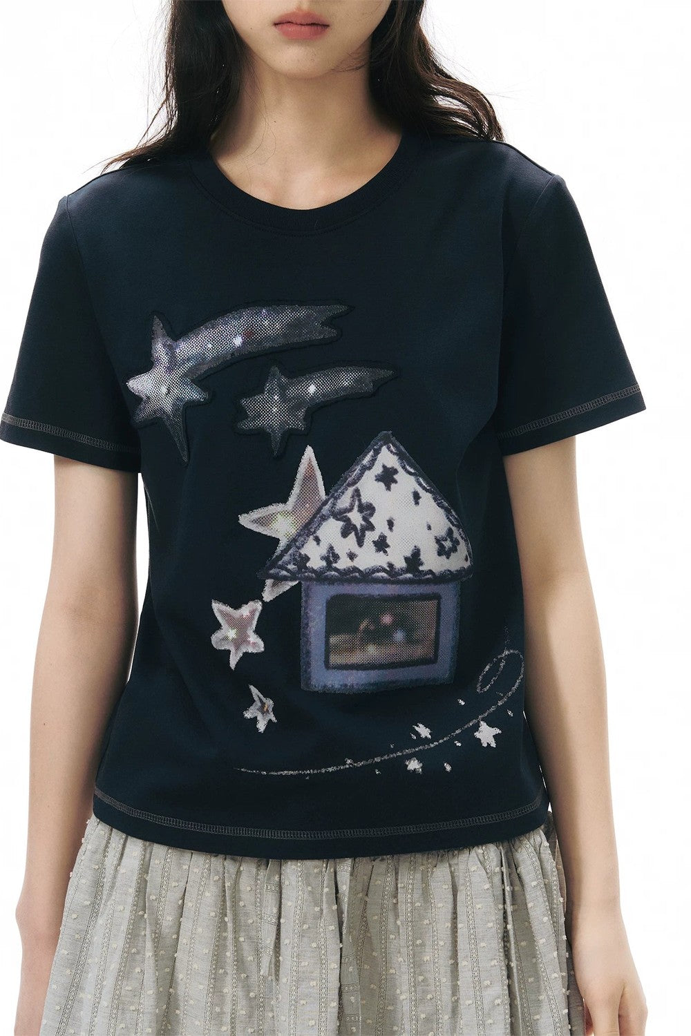 Cottage Patch Short Sleeve Top