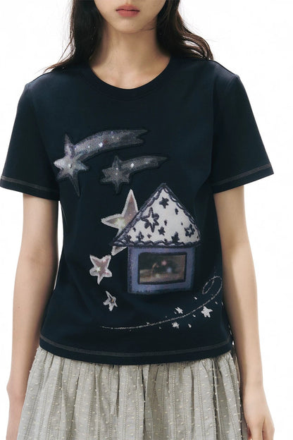 Cottage Patch Short Sleeve Top