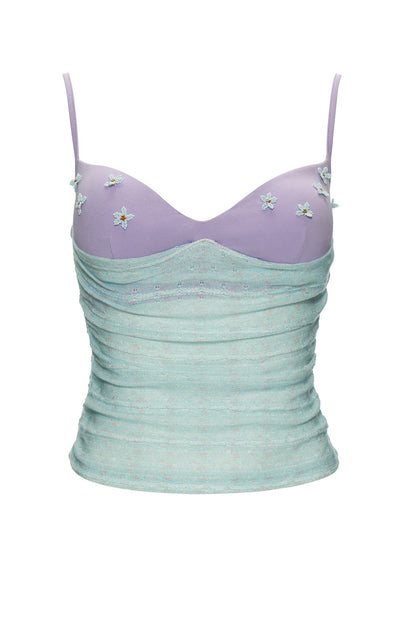Pastoral Color-Blocked Camisole Top