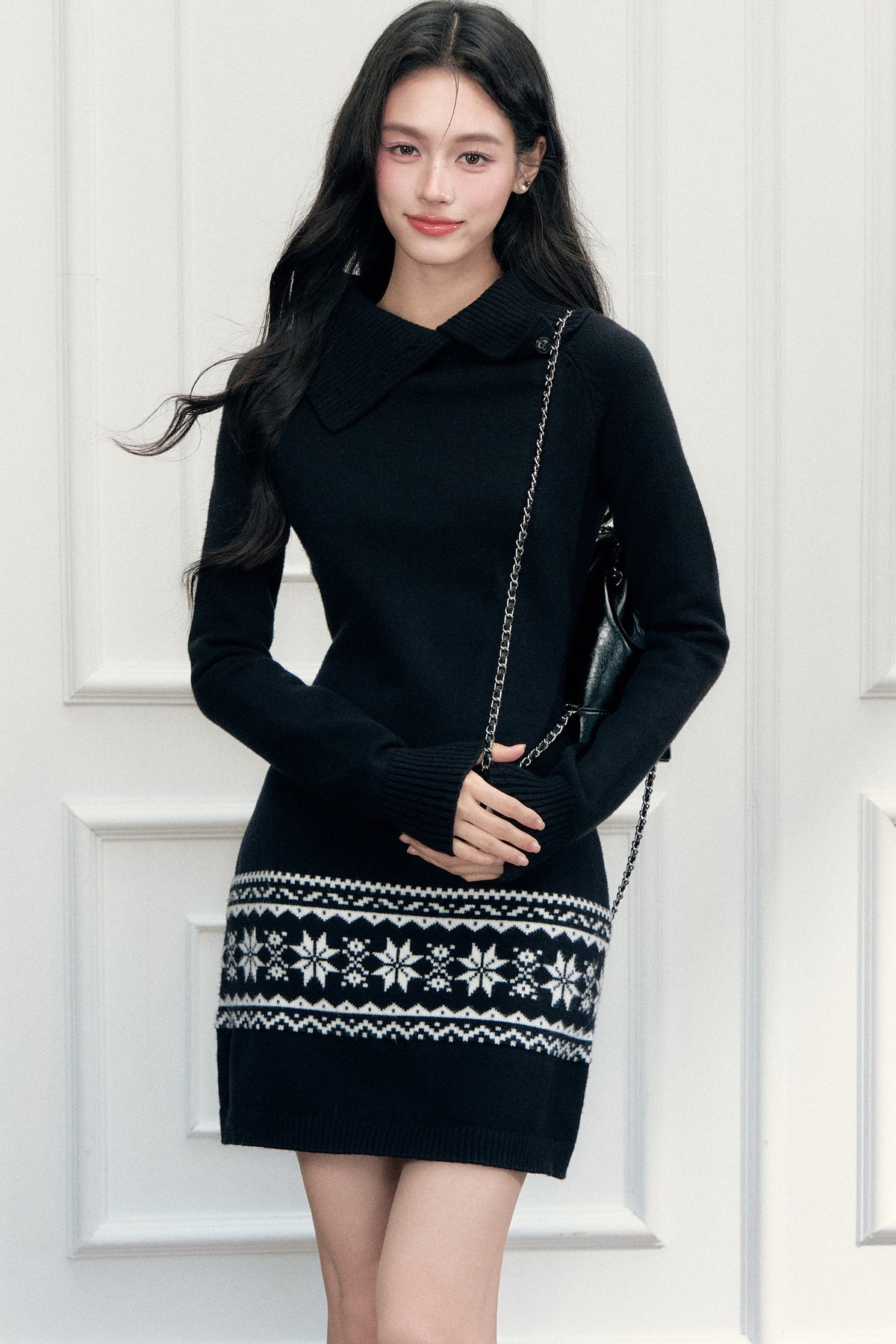 Fair Isle Knit Bodycon Dress