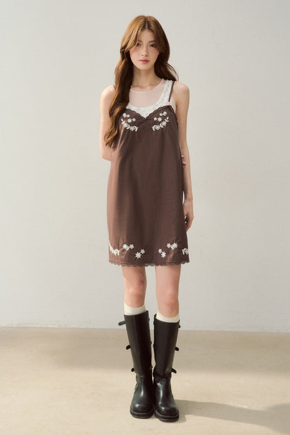 Amber Oak Suspender Dress