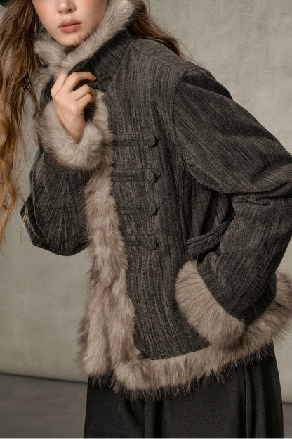 Napoleon Collar Down Jacket