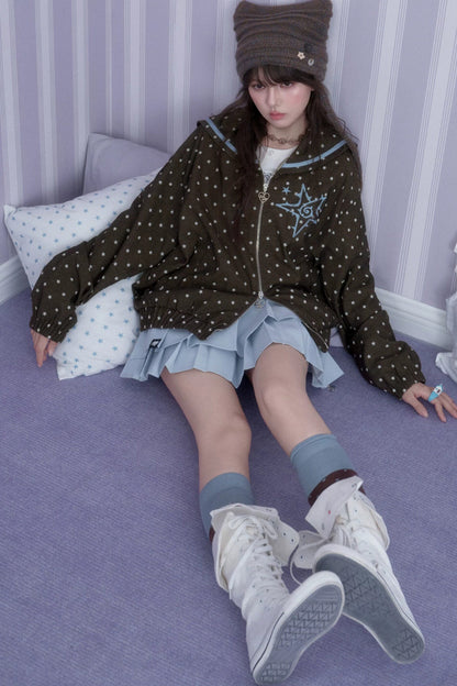 Swirl Star Jacket and Pleated Skirt Set-Up