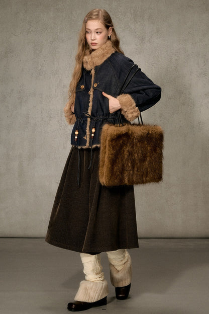 Forest Path Wide-Leg Skirt