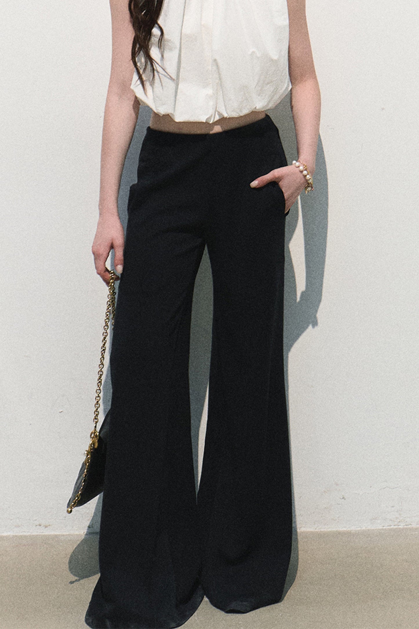 Modal Knit Wide-Leg Pants